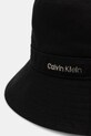 Calvin Klein καπέλο bucket από βαμβάκι LV04F5073G μαύρο SS26