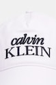 Calvin Klein czapka z daszkiem bawełniana LV04F5086G fioletowy SS26