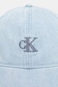 Calvin Klein kšiltovka džínová LV04K5025G modrá SS26