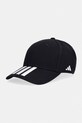 adidas Performance czapka z daszkiem bawełniana aplikacja czarny JY7999