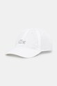 Lacoste czapka z daszkiem bawełniana biały RK1910