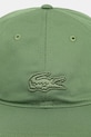 Lacoste czapka z daszkiem bawełniana RK1910 zielony SS26