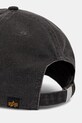 Akcesoria Alpha Industries czapka z daszkiem bawełniana World Acid Cap 266904 szary