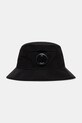 Klobúk C.P. Company jednofarebný čierna 20CMAC046A110545A