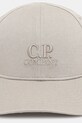 Bavlnená šiltovka C.P. Company 20CMAC750A006288A béžová SS26