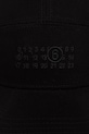 MM6 Maison Margiela czapka z daszkiem bawełniana SH0TC0009.M35346 czarny SS26