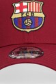 New Era czapka z daszkiem bawełniana NEW ERA x FC BARCELONA 60846893 bordowy SS26