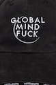 VETEMENTS czapka z daszkiem jeansowa Global MF UE76CA332B czarny SS26