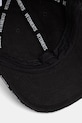 VETEMENTS czapka z daszkiem jeansowa Global MF czarny UE76CA332B