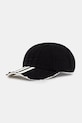 Y-3 czapka z daszkiem jeansowa STRIPES CAP bawełna czarny KD2435