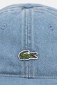 Lacoste czapka z daszkiem jeansowa RK6362 niebieski SS26