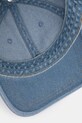 Lacoste czapka z daszkiem jeansowa niebieski RK6362