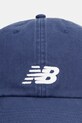 New Balance czapka z daszkiem bawełniana AC84454NNY granatowy SS26