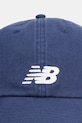New Balance czapka z daszkiem bawełniana AC84454NNY granatowy SS26