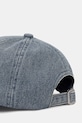 Akcesoria Maison Kitsuné czapka z daszkiem jeansowa Poetic Script QU06103WD4025 niebieski