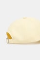 Akcesoria Maison Kitsuné czapka z daszkiem bawełniana Baby Fox OW06108WB0026 żółty
