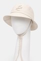 Café Kitsuné kapelusz bawełniany bawełna beżowy QU06101WA0035