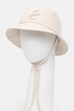 Бавовняний капелюх Café Kitsuné бавовна бежевий QU06101WA0035