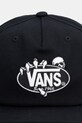 Vans καπέλο με γείσο βαμβακερό VN000T11BLK1 μαύρο SS26