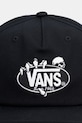 Vans καπέλο με γείσο βαμβακερό VN000T11BLK1 μαύρο SS26