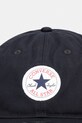 Converse czapka z daszkiem bawełniana MA5708 czarny SS26