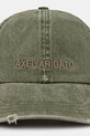 AXEL ARIGATO czapka z daszkiem bawełniana X3959003 zielony SS26