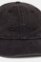 Dickies șapcă de bumbac DK0A887ZBLK1 negru SS26