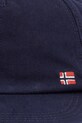 Napapijri czapka z daszkiem bawełniana NEW FALIS NP0A4G5O1761 granatowy SS26