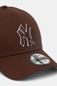 New Era czapka z daszkiem bawełniana OUTLINE 9FORTY® 60771714 brązowy SS26
