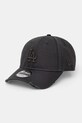 New Era czapka z daszkiem bawełniana WASH DISTRESS 9FORTY® aplikacja szary 60771828