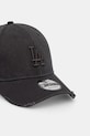 New Era czapka z daszkiem bawełniana WASH DISTRESS 9FORTY® 60771828 szary SS26