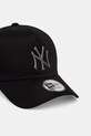 New Era czapka z daszkiem METALLIC E-FRAME 60771870 czarny SS26