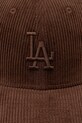 New Era czapka z daszkiem sztruksowa CORD 9FORTY® MC 60771826 brązowy SS26