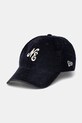 New Era czapka z daszkiem bawełniana WASHED CORD 9TWENTY® aplikacja granatowy 60771798