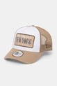 New Era czapka z daszkiem LOCATION PATCH TRUCKER aplikacja beżowy 60771861