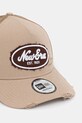 New Era czapka z daszkiem OVAL CANVAS DISTRESS TRUCKER 60771805 beżowy SS26