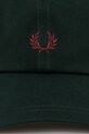 Fred Perry czapka z daszkiem bawełniana HW2295 zielony SS26