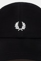 Fred Perry czapka z daszkiem bawełniana HW2295 czarny SS26