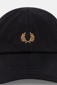 Fred Perry czapka z daszkiem bawełniana HW2295 czarny SS26