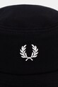 Fred Perry шапка идиотка от памук мъжка HW2296 черен SS26