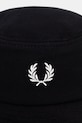 Fred Perry шапка идиотка от памук мъжка HW2296 черен SS26