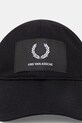 Fred Perry czapka z daszkiem bawełniana HW2310 czarny SS26