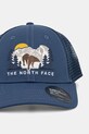 The North Face czapka trucker Embroidered Mudder Trucker NF0A7WH3OF51 niebieski SS26