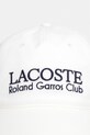 Lacoste czapka z daszkiem bawełniana RK0378 beżowy SS26