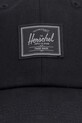 Herschel καπέλο με γείσο βαμβακερό Sylas Classic 50554.05881 μαύρο SS26