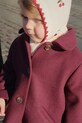 Konges Sløjd kominiarka wełniana dziecięca COLLETTE BALACLAVA beżowy KS104269.PreSpring