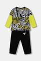 Guess komplet bawełniany niemowlęcy I6RG00.K8HM4.PPY2 czarny SS26