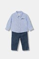 Guess komplet niemowlęcy bawełna niebieski I6RG03.W9CL0.PPY2