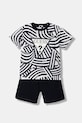 Детский хлопковый комплект Guess 2 шт узор тёмно-синий I6RG08.K8HM4.PPY2