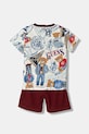 Детский хлопковый комплект Guess 2 шт I6RG08.K8HM4.PPY2 бордо SS26